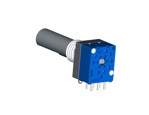 8mm Metal shaft sealed encoder , logic type, horizontal type, channel switch encoder