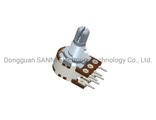 16mm Dual Unit Rotary Potentiometer Metal Shaft Sealed RV16110G0