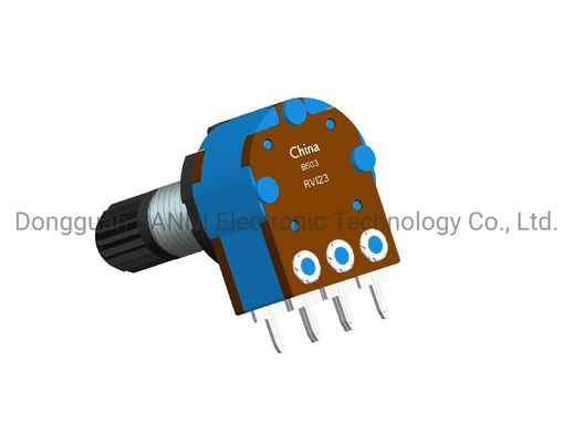 12mm Dual Unit Rotary Potentiometer Insulated Shaft Sealed RV123G0 OEM