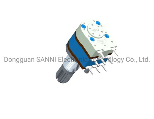 RV12321GSKA Rotary 12mm Potentiometer Dual Unit Shaft Sealed With Switch