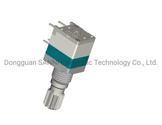 Metal Shaft Sealed Rotating Potentiometer With Push Switch Single Unit RV9110NM