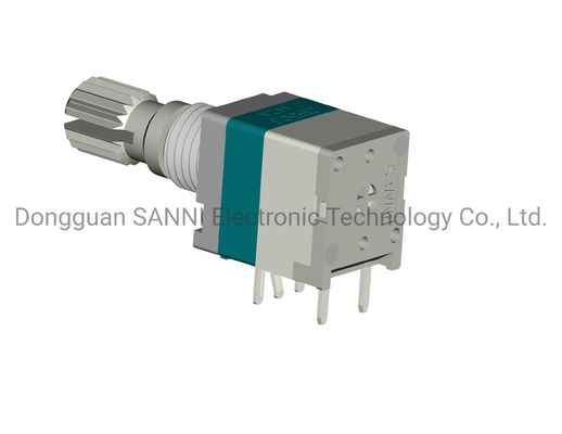 Metal Shaft Sealed Rotating Potentiometer With Push Switch Single Unit RV9110NM