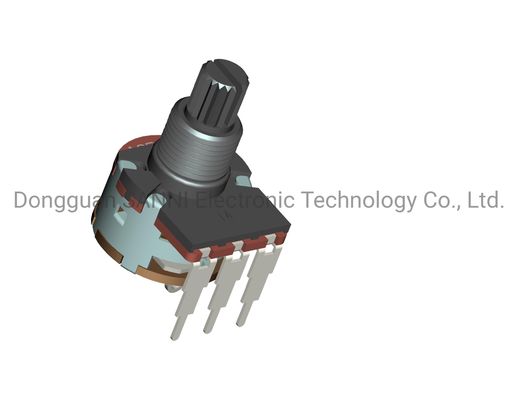 RV16801NS Rotary Potentiometer Round Shape Vertical Mounting With Rotary Switch