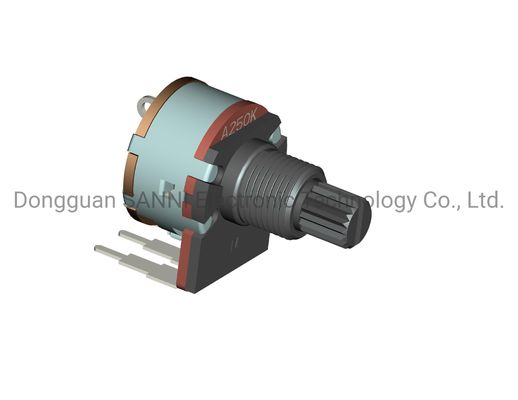 RV16801NS Rotary Potentiometer Round Shape Vertical Mounting With Rotary Switch