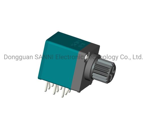 RV97P1A0 Square Rotary Potentiometer Three Units Insulated Shaft Sealed
