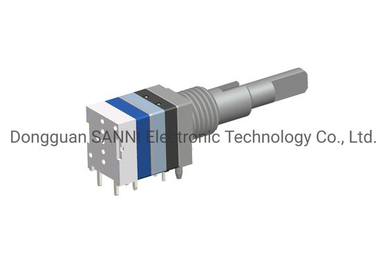 Double Shaft Integrated Absolute Rotary Encoder 20 Bit With Push Switch