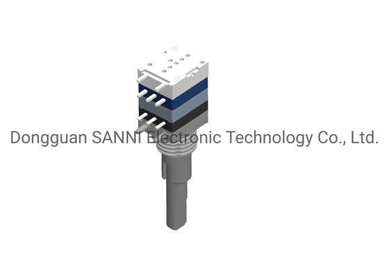 Double Shaft Integrated Absolute Rotary Encoder 20 Bit With Push Switch