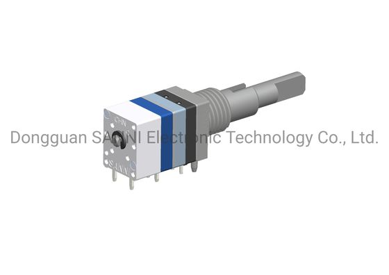 Integrated 20 Bit Incremental Encoder , Dual Shaft Encoder With Rotary Switch