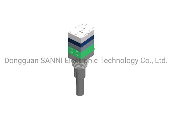 Absolute Rotary Dual Shaft Encoder 16 Detent Integrated With Push Switch