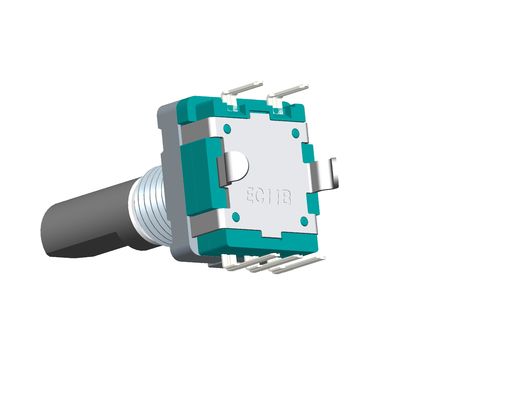 Vertical Mounting EC11 Incremental Rotary Encoder Switch with 0.5mm Travel for volume adjustment