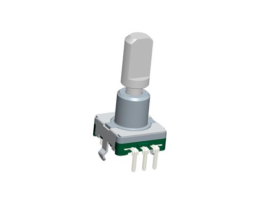 EC11 Rotary Encoder 10mA 5V DC Metal FB Shaft With Push Switch Travel 1.5mm for Music Instrument