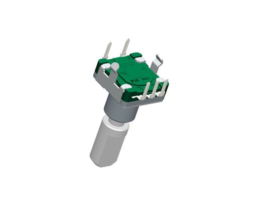 EC11 Rotary Encoder 10mA 5V DC Metal FB Shaft With Push Switch Travel 1.5mm for Music Instrument