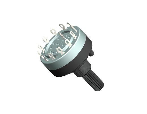Insulation Resistance 100MΩ Min Electronic Rotary Switch With Knob Actuator Type RS26