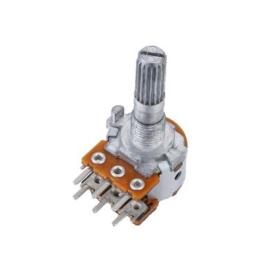 Dual Gan 16mm Rotary Potentiometer For Plastic Metal -25C-85C