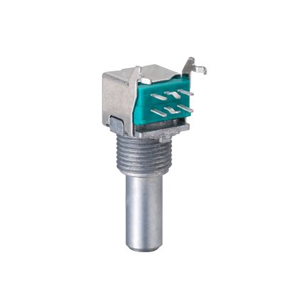 Dual Gang Rotary Potentiometer Metal Shaft 15000 Cycles 100mΩ Max For Audio Appliance