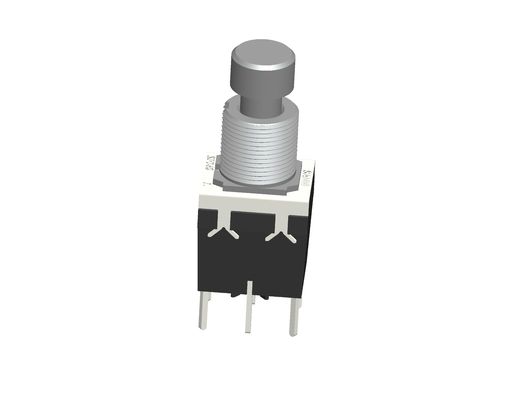 Round Black Potentiometer Grips 6mm Shaft Diameter