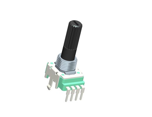 6mm Shaft Diameter PCB Lug Rotary Potentiometer 300Ω-3MKΩ Resistance Through Hole Mount