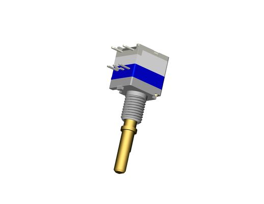 Knurled Shaft Rotary Potentiometer 6mm Diameter Round Shaft 300Ω-3MΩ Resistance