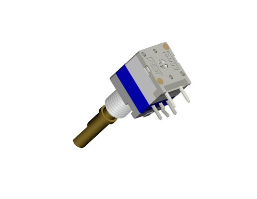 Knurled Shaft Rotary Potentiometer 6mm Diameter Round Shaft 300Ω-3MΩ Resistance