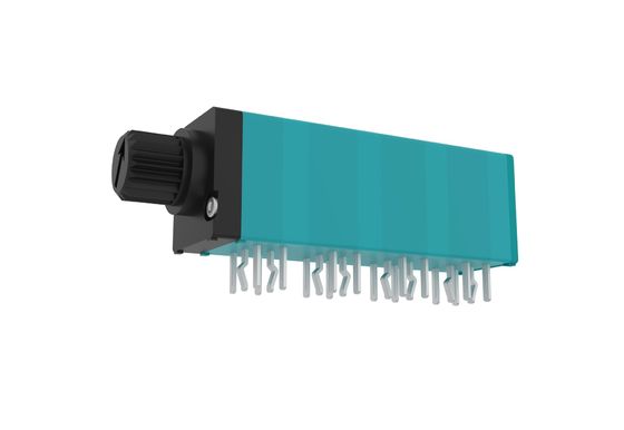 9mm 8 Gang Rotary Mono Potentiometer With Customized Plastic Shaft For Audio