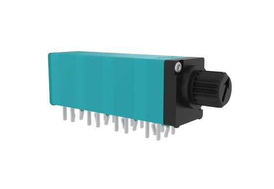 9mm 8 Gang Rotary Mono Potentiometer With Customized Plastic Shaft For Audio