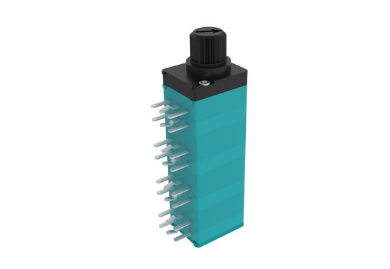 9mm 8 Gang Rotary Mono Potentiometer With Customized Plastic Shaft For Audio