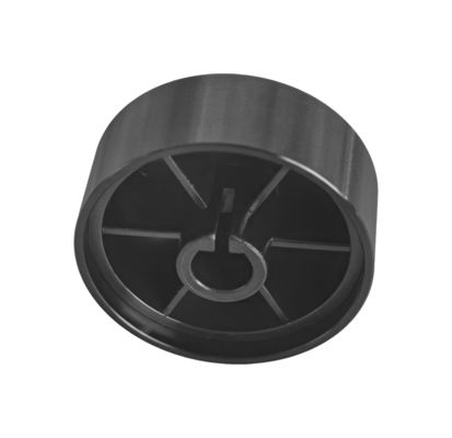 29mm Round Made To Order Potentiometer Knob With Radial Brush Effect Black Aluminum Knob For Electrical Oven