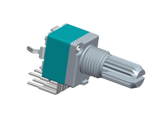 Power Rating 0.05W Rotary Potentiometer vertical PCB mounting RV93 type dual unit potentiometer