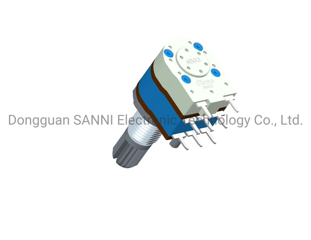 RV12321GSKA Rotary 12mm Potentiometer Dual Unit Shaft Sealed With Switch