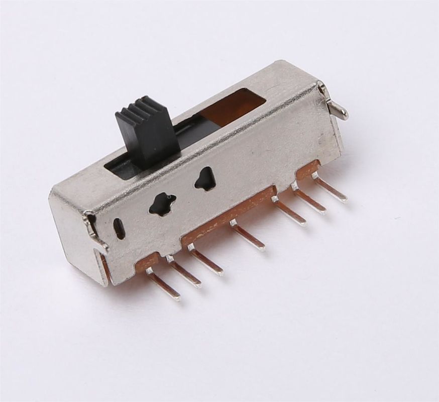 PCB DIP Soldering SPDT Slide Switch 1 Pole 6 Position SS16D03