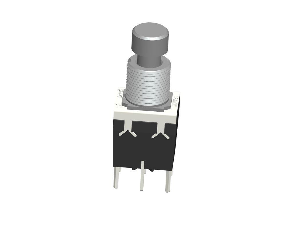 Round Black Potentiometer Grips 6mm Shaft Diameter