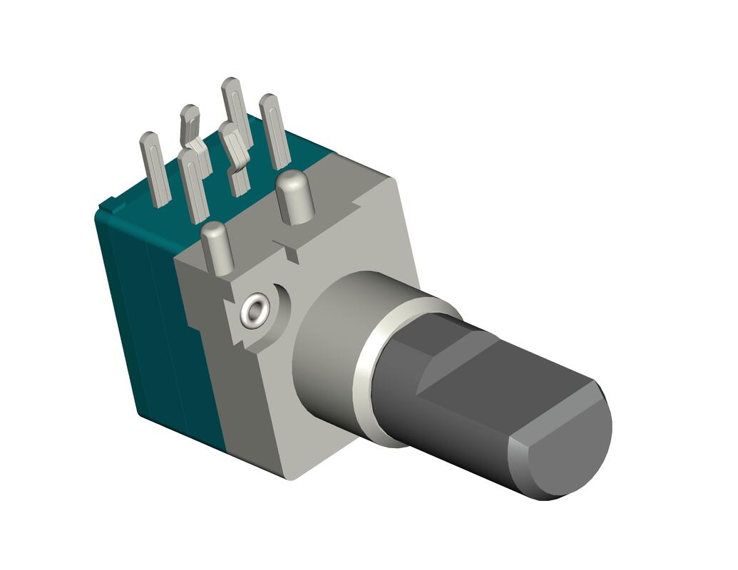 Dual Gang 25C-85C Rotary Potentiometer Metal Shaft Diameter 6mm or Customized Engineered for Accurate Signal Adjustment Solutions
